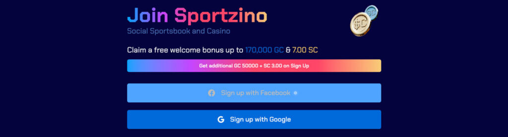 Sportzino Casino No Deposit Bonus