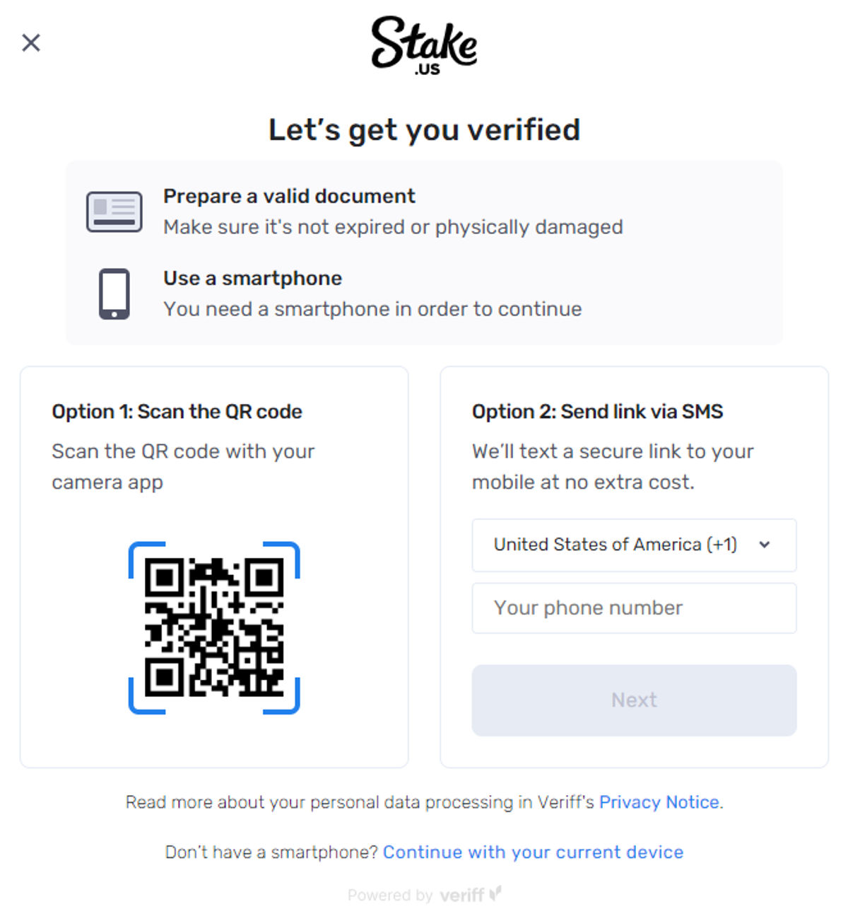 Stake.us No Deposit Bonus