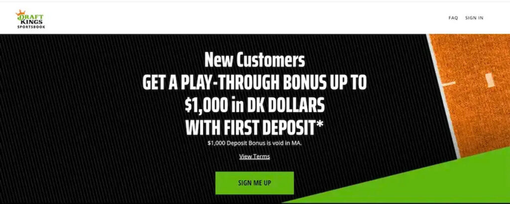 DraftKings $1000 deposit bonus