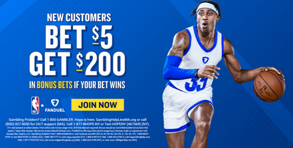 FanDuel Bet 5 Get 200 Bonus