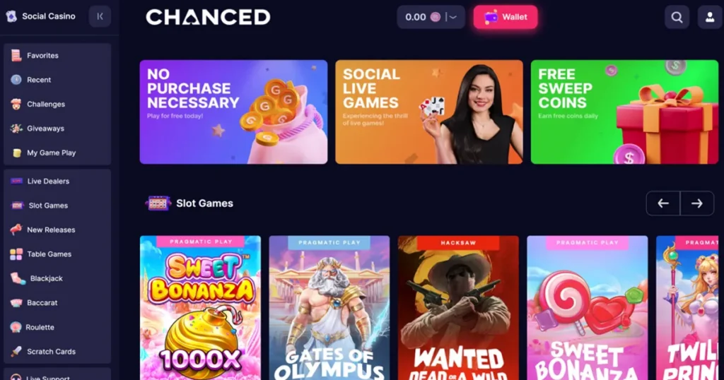 Chanced Casino App review