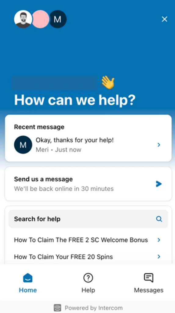 Chanced Casino Customer Service Review