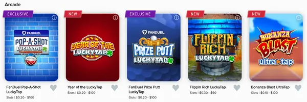 FanDuel Casino Review Arcade Games