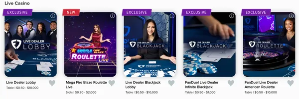FanDuel Casino Review Live Dealer