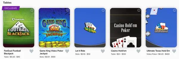 FanDuel Casino Table Games Review
