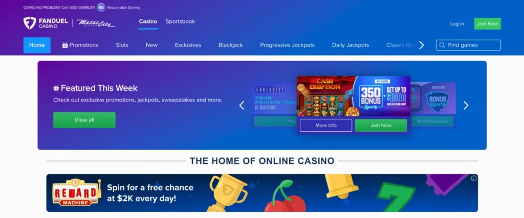 FanDuel Casino Website Review