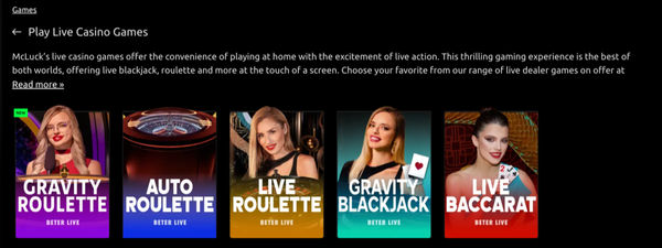 McLuck Casino Games Review