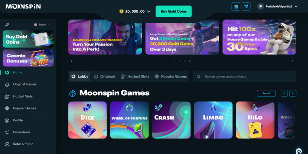 Moonspin Casino App Review