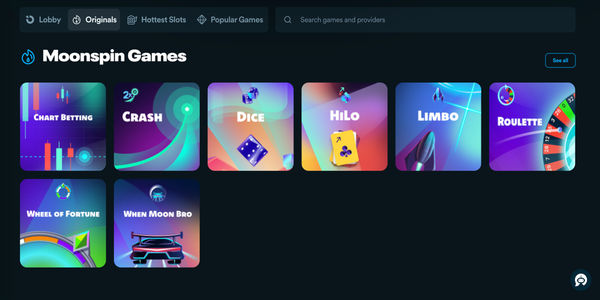 Moonspin Casino Games Review