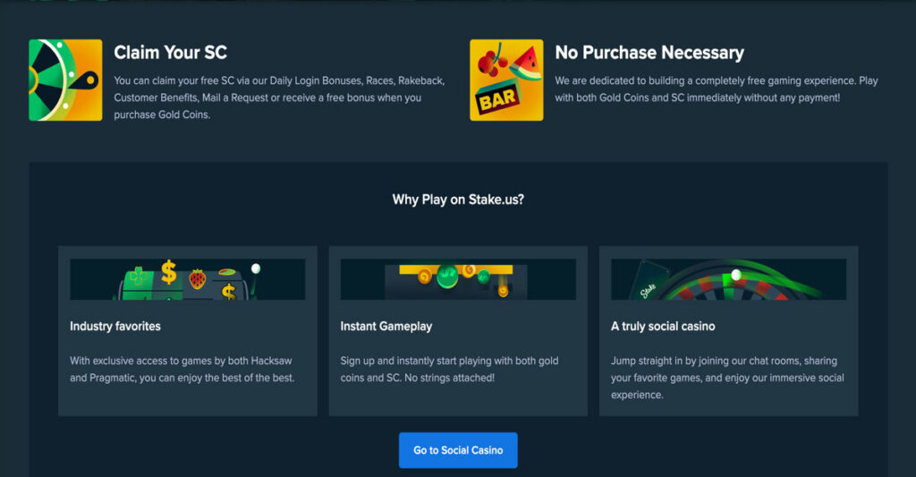 How Stake.us Casino works