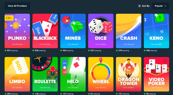 Stake.us Casino Games Review