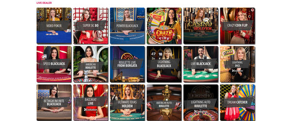 Borgata Casino Live dealer Games