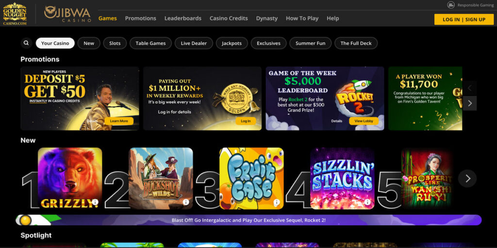 Golden Nugget Casino Desktop review