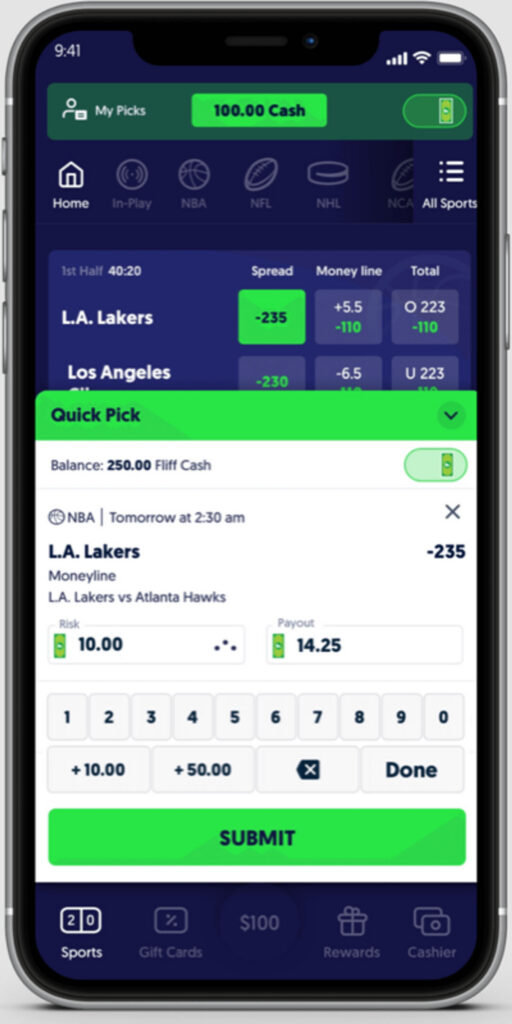 Fliff Betting Options review