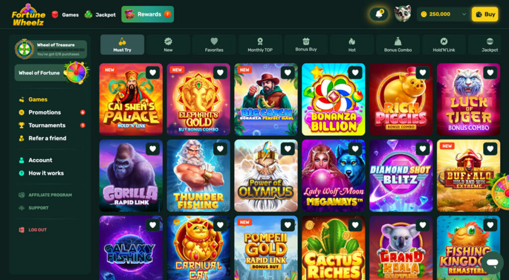 Fortune Wheelz Casino app review